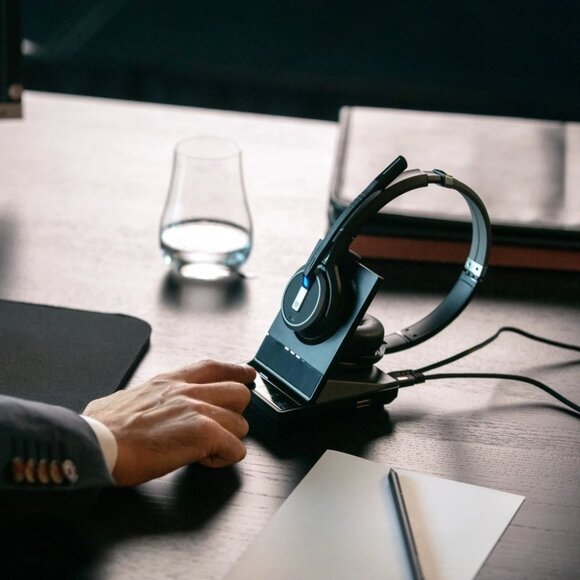 ✨EPOS SENNHEISER SDW 5063 Double-Side Binaural Headset Active Noise Cancellation - Picture 1 of 9